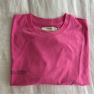 Pangaia Long Sleeve Crop Tee XS Flamingo Pink NWT
